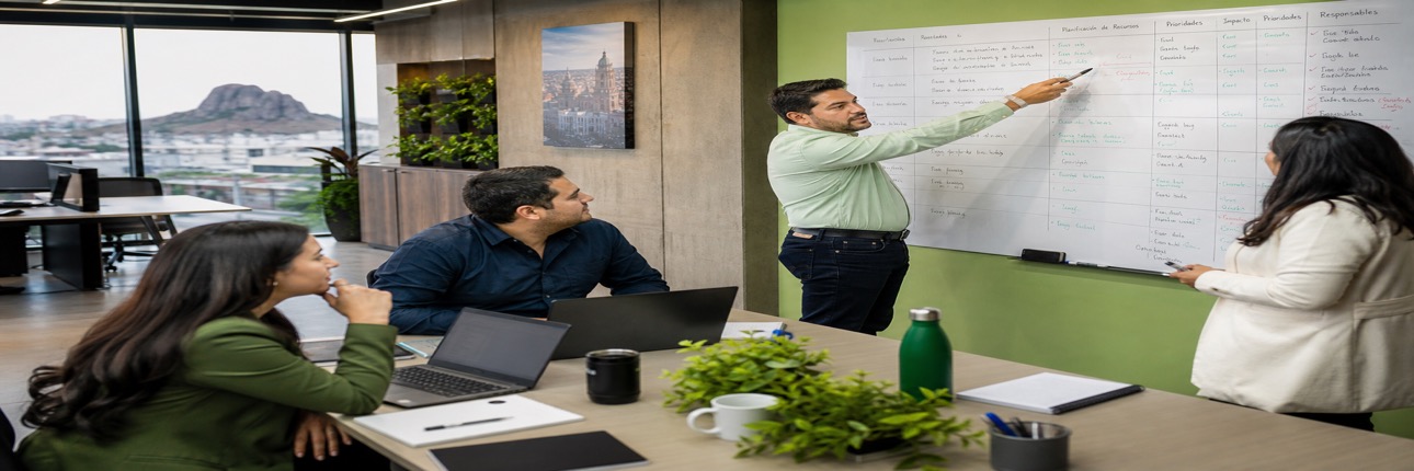 Panel visual para control de recursos empresariales